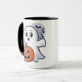 ザキュートホワイト幽霊マグ マグカップ (正面左)