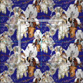 ザキュート顔のヤギ ファブリック (タイル)