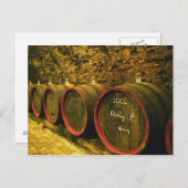ザキラリウドヴァルワイナリー:トカジワインの樽 ポストカード (正面/裏面)