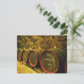 ザキラリウドヴァルワイナリー:トカジワインの樽 ポストカード (スタンド正面)