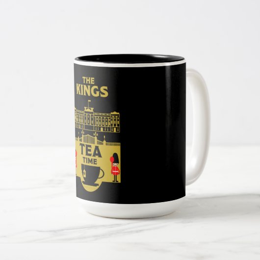 ザキングスティーコロネ王室のーションラージコーヒーマグ ツートーンマグカップ (正面右)