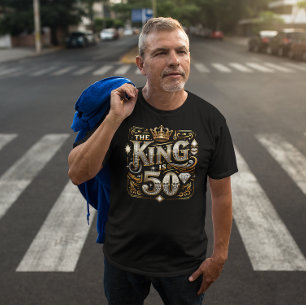 ザキングズグラム50グラムレトロタイポグラフィデザイン トライブレンドＴシャツ