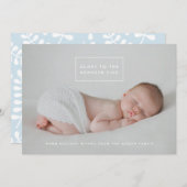 ザキング生まれたばかりのホリデーフォトカード シーズンカード (正面/裏面)