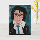 ザキング絵を描ズバイアルフレッドキツネ カード (黄色い花)