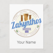 ザキントスアイランドギリシャバケーションヴィンテージ土産 シーズンポストカード (正面)