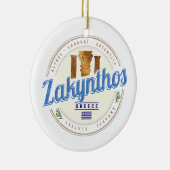 ザキントスアイランドギリシャバケーションヴィンテージ土産 セラミックオーナメント (右)