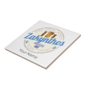 ザキントスアイランドギリシャバケーションヴィンテージ土産 タイル (側面)