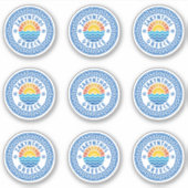 ザキントス島，ギリシャ複数パックステッカー シール (正面)