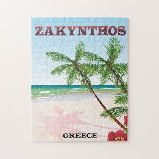 ザキントス・ギリシャ旅行ポスター ジグソーパズル (縦)