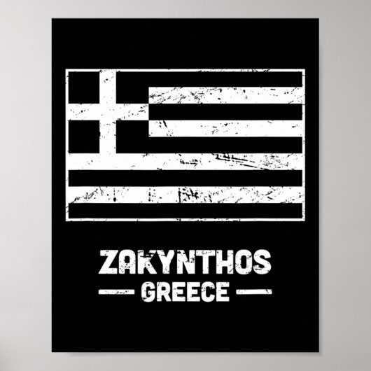 ザキントス ギリシャ - イオニア海のギリシャ島 ザキントス ポスター (正面)
