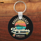 ザキントス,ギリシャ,ナバギオビーチ キーホルダー (正面)