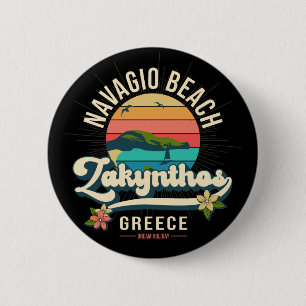 ザキントス,ギリシャ,ナバギオビーチ 缶バッジ