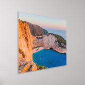 ザキントス、ギリシャ。 箔ポスター (レイダウン)