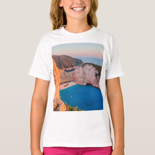 ザキントス、ギリシャ。 Tシャツ (正面)