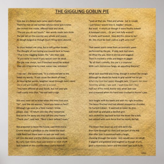 ザギグリングゴブリンのパイ ポスター (正面)