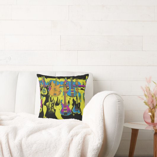 ザギターパーティー-ミュージカル楽器 クッション (ソファ)
