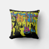 ザギターパーティー-ミュージカル楽器 クッション (正面)