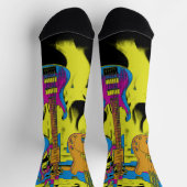 ザギターパーティー-ミュージカル楽器 ソックス (上部)