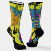 ザギターパーティー-ミュージカル楽器 ソックス (傾斜あり)