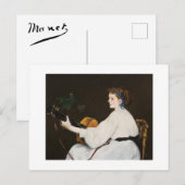 ザギタープレイヤーバイエドゥアードマネ ポストカード (正面/裏面)