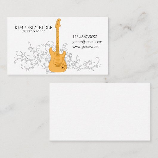 ザギター 名刺 (正面/裏面)