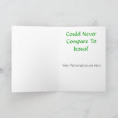 ザギフト最高のクリスチャンウォーターカラークリスマスカード シーズンカード (内部)