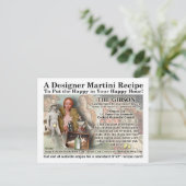 ザギブソンマルティーニレシピポストカード ポストカード (スタンド正面)