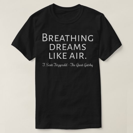 ザギャツビー素晴らし引用文IIクラシックスタイル Tシャツ (デザイン正面)