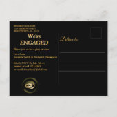 ザギャツビ素晴らしー婚約 インビテーションポストカード (裏面)