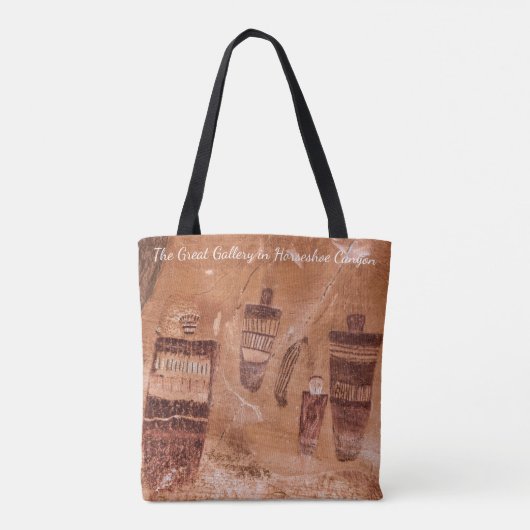 ザギャラリ素晴らしーホースシューキャニオンユタピクトグラフ トートバッグ (裏面)