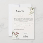 ザギルド庭園の結婚式サンキューカード サンキューカード (裏面)