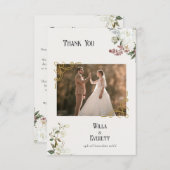 ザギルド庭園の結婚式サンキューカード サンキューカード (正面/裏面)