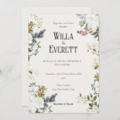 ザギルド庭園の結婚式招待状 招待状 (正面/裏面)