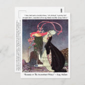 ザクイーンと魔法の鳥ヴィンテージイラストレーション ポストカード (正面/裏面)