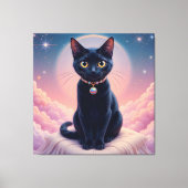 ザクイーンオブブラックキャット天国 キャンバスプリント (正面)