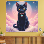 ザクイーンオブブラックキャット天国 キャンバスプリント (インサイチュ (リビング))