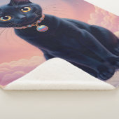 ザクイーンオブブラックキャット天国 シェルパブランケット (3/4)