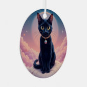 ザクイーンオブブラックキャット天国 メタルオーナメント (正面右)