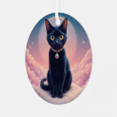 ザクイーンオブブラックキャット天国 メタルオーナメント (正面左)