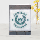 ザクイーンズジュビリーグリーンウェイ – ロンドン カード (黄色い花)