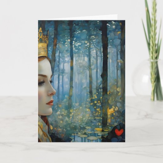 ザクイーンズハート失ったフェアヤブルポートレート カード (正面)