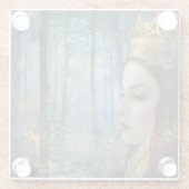 ザクイーンズハート失ったフェアヤブルポートレート ガラスコースター (裏面)