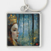 ザクイーンズハート失ったフェアヤブルポートレート キーホルダー (正面)
