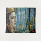 ザクイーンズハート失ったフェアヤブルポートレート タペストリー (正面(横))