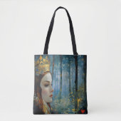 ザクイーンズハート失ったフェアヤブルポートレート トートバッグ (正面)