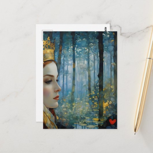 ザクイーンズハート失ったフェアヤブルポートレート ポストカード (正面/裏面インサイチュ)