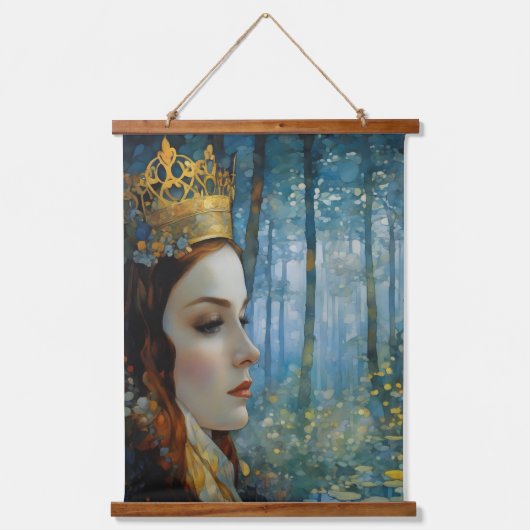 ザクイーンズハート失ったフェアヤブルポートレート 吊り下げ型タペストリー (正面)