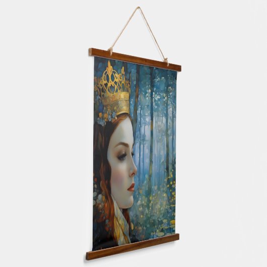 ザクイーンズハート失ったフェアヤブルポートレート 吊り下げ型タペストリー (傾斜あり)