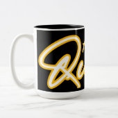 ザクイーンネオンライトタイポグラフィ ツートーンマグカップ (左)