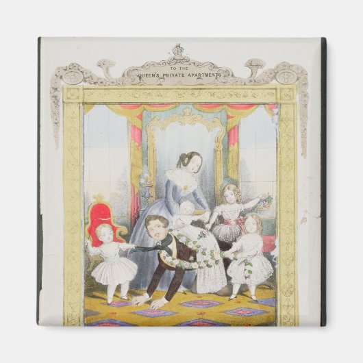 ザクイーン&プリンスアルバートアットホーム マグネット (正面)